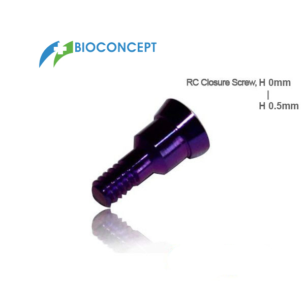 Straumann Compatible Dental Implant RC Closure Screw - Diameter 3.3mm, Height 0mm